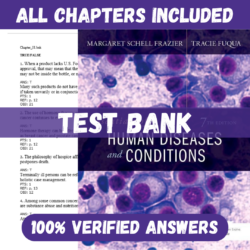 Test Bank for Essentials of Human Diseases and Conditions, 7th Edition by Frazie